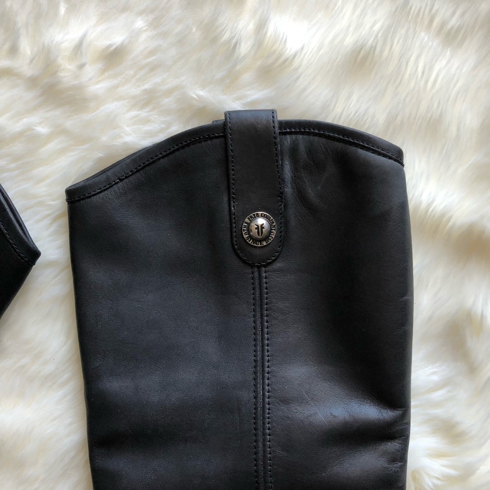 Frye Black Leather Riding Boot - Picture 3 of 8